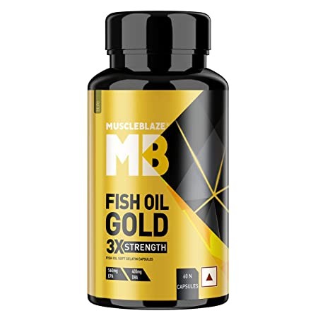 MuscleBlaze Fish Oil gold 1200mg 60 servings