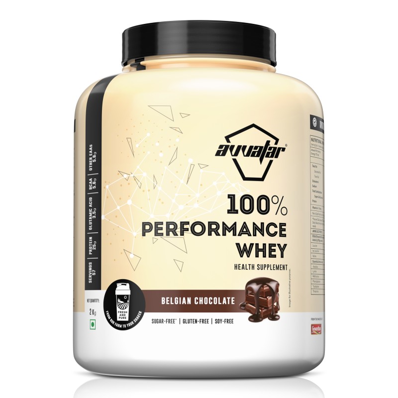 Avvatar 100% Performance Whey with added glutamins and EAA'S 2kg 57 servings