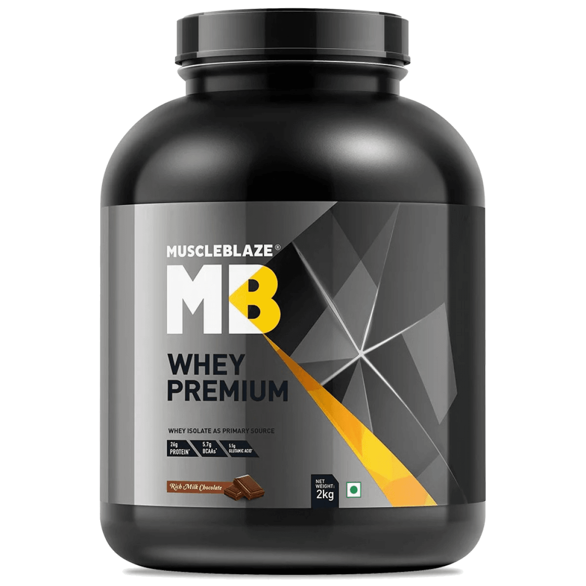 MuscleBlaze Whey premium Protein 4.4 Lbs (rich milk chocolate)