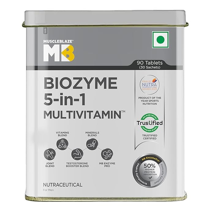 Muscle Blaze biozyme 5 in 1 multivitamins 30 servings