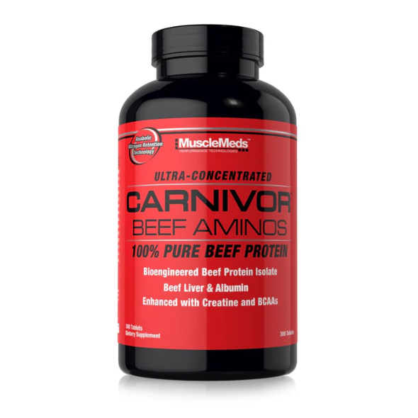 MuscleMeds Carnivor Beef Aminos 100 servings | 300 Tablets |