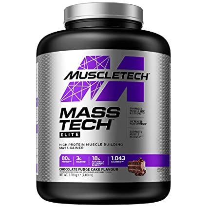 MuscleTech MassTech elite high protein Mass Gainer 3kg 14 servings