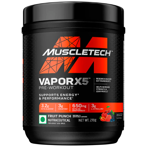 Muscletech Vapor X5 pre workout 270g 30 Servings