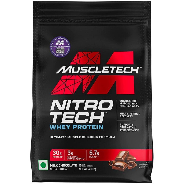 MuscleTech NitroTech Performance Series Whey Protein 4kg 89 servings