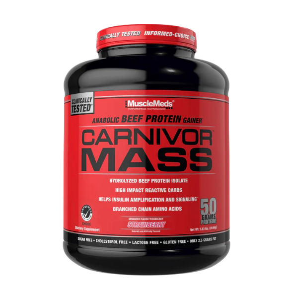 MuscleMeds Carnivor Mass Gainer Beef Protein Isolate 2618kg 14 servings