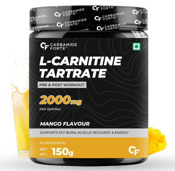 Carbamide Forte L Carnitine Powder for Men & Women L-Carnitine L Tartrate 2000mg Supplement 150g | 30 servings |