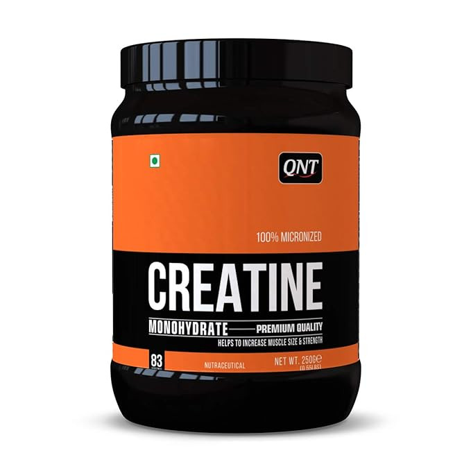 QNT Creatine Monohydrate 100% Pure Micronized Powder 250g/90g 83/30 servings