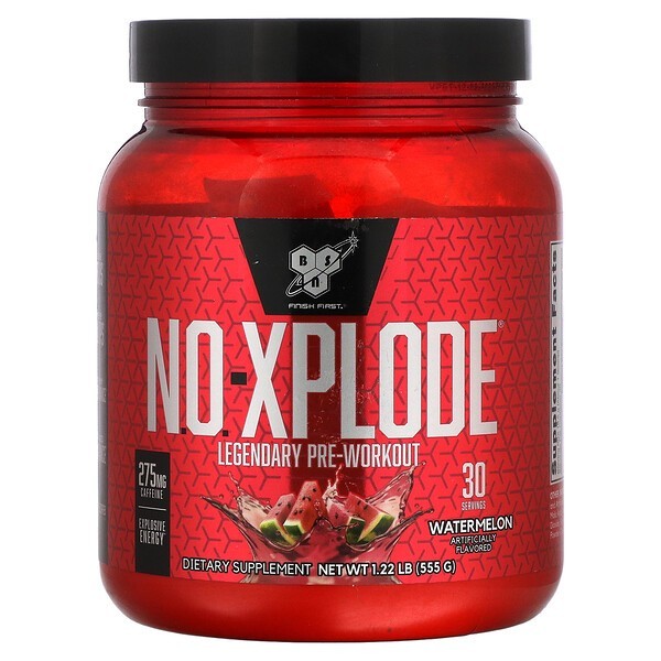BSN N.O-XPLODE Pre-Workout Powder with Creatine and Beta-Alanine 555g 30 Servings