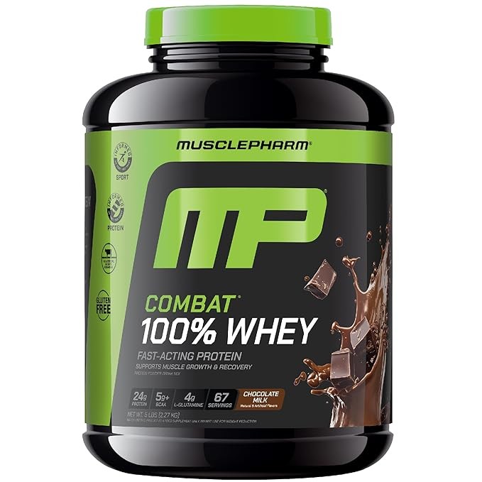 Muscle Pharm combat whey protein concentrate + isolate blend 2.25kg 67 servings