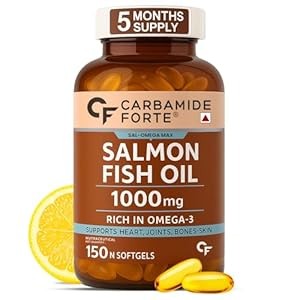 Carbamide Forte Omega 3 salmon Fish Oil Capsules Softgel 1000mg 90N tablets | 90 servings |