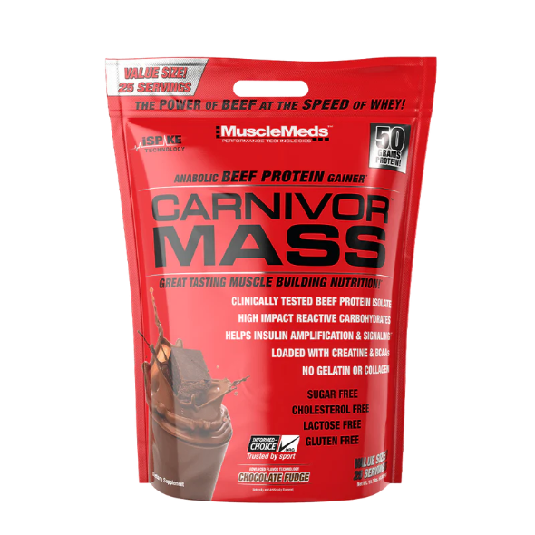 MuscleMeds Carnivor Mass Anabolic Beef Protein Gainer 4.8kg 25 servings